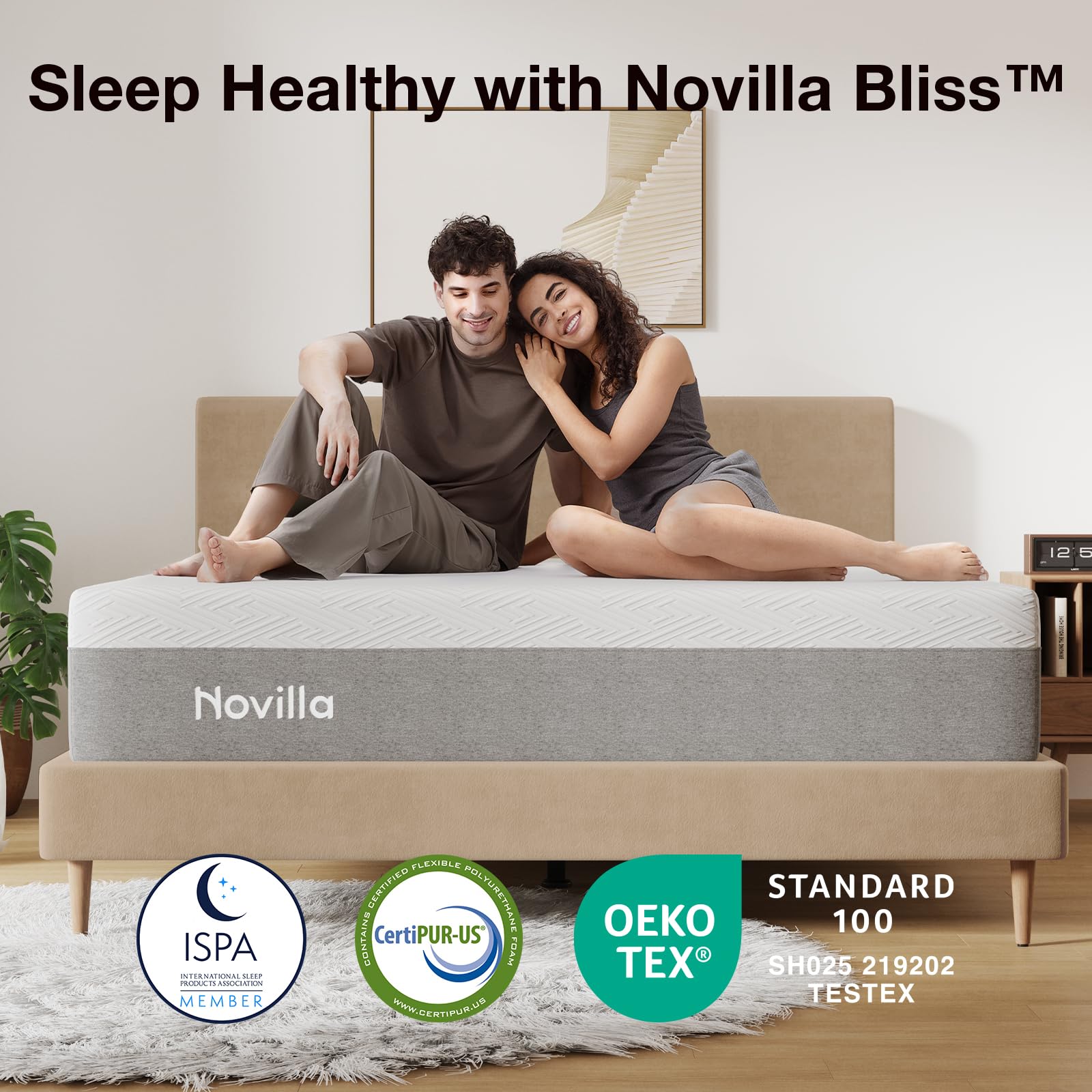 Amazon.com: Novilla Twin XL Mattress, 12 Inch Bliss Memory Foam